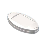 Teko - OVO-1 series (OVO-1IR.7) - enclosure for remote controler in white with opening for LED (124,2 x 66,3 x 23 mm)