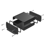 Teko - TEKAM series (TEKAM-31.9) -  open aluminum alloy enclosure (110 x 105.9 x 45.8 mm)