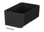 Bopla BOV 281913 UT KWL-9005 (48198685) - BoVersa aluminium base with heatsink (275 x 185 x 110 mm)