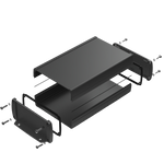 Teko - TEKAM series (TEKAM-33L/E.9) -  open aluminum alloy enclosure (175 x 105.9 x 45.8 mm)