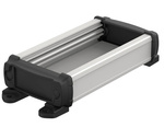 BOPLA ELPU 620-0100 DW (83627100.S7) - aluminium profile, open on one side with wall brackets (57.5 x 22 x 100 mm)