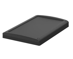Bopla BOV 2114 OT A-9005 (48146405) - BoVersa black aluminium lid (210 x 140 x 24 mm)