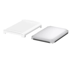 Bopla BOV 1209_ FG 9003 D LL (48432231) - BoVersa translucent plastic lid with full white design cover (125 x 88 x 19 mm)