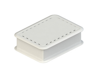 Teko - TEK-B series (TEK-SBC.40) - universal enclosure in white (100.8 x 73.7 x 29.25 mm)