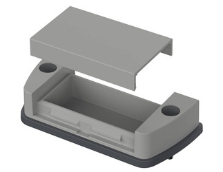 Bopla ASM 830 AL-9006 (94411400)- Mounting lid with removable aluminium capr for ASP 830
