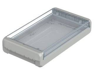 Bopla B 221304 PC-V0-G 7035 (96025245) - universal enclosure with crystal-clear lid (231 x 125 x 40 mm)