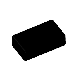 Teko - SMART series (SR04.9) - universal enclosure in black (88,9 x 50,8 x 22,5 mm)