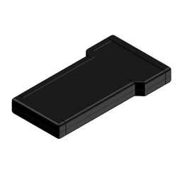 Teko - TBT series (TBT-1K.9) - black handheld enclosure (210 x 116 x 25 mm)