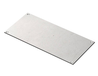 Bopla NGS 74 FAE (37000200) - front panels, 1,5 mm, natural-coloured anodised aluminium for NGS 74..