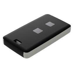 Teko - REMO-TEK series (13122.23) - enclosure for the remote control in black with light grey sides(71,5 x 39,3 x 11,5 mm)