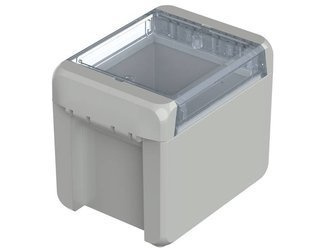 Bopla B 100809 PC-V0-G 7035 (96022135) - universal enclosure with crystal-clear lid (113 x 80 x 90 mm)
