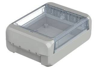 Bopla B 100804 PC-V0-G 7035 (96022145) - universal enclosure with crystal-clear lid  (113 x 80 x 40 mm)