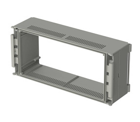 Bopla BC 7000 L-1 (79002100) - basic element 1.0 (88.25 mm deep) with air vents CombiCard 5000-7000 enclosure (323 x 146 x 88 mm, 3U 49HP)