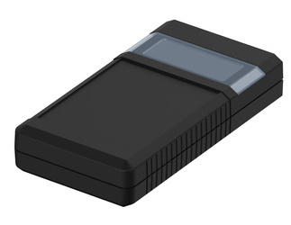 Bopla BOS 756-9005 (34756000) - hand-held enclosure with battery compartment (2 x 9V), panoramic display screen and side-fitted slide for switch (157 x 84 x 30 mm)