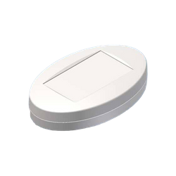 Teko - OVOTEK series (OK2-B2.7) - oval enclosure in white (165.3 x 103.2 x 38.5 mm)