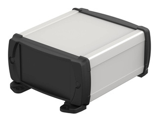 BOPLA ELPH 1050-0100 DW (83056100.S7) - aluminium profile horizontally-divided with wall brackets (106 x 52 x 100 mm)