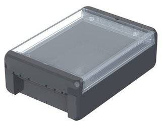 Bopla B 181306 PC-V0-G 7024 (96024224) - universal enclosure with crystal-clear lid (191 x 125 x 60 mm)