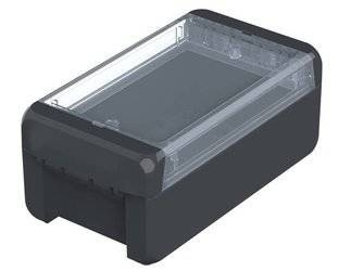 Bopla B 140806 PC-V0-G 7024 (96023124) - universal enclosure with crystal-clear lid (151 x 80 x 60 mm)