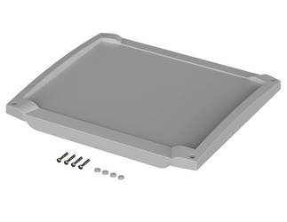 BOPLA BCD 250 OT-F-7035 (20251335) - screw-on front lid with membrane keypad area (264 x 232,85 x 18,6 mm)
