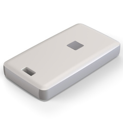 Teko - REMO-TEK series (13121.30) - enclosure for the remote control in white with light grey sides (71,5 x 39,3 x 11,5 mm)