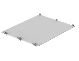 Bopla TF/M 642-K (86842068) - front panel, 3/6 U, collapsible, front natural-coloured anodised aluminium, passivated on rear, in size 6U 42HP