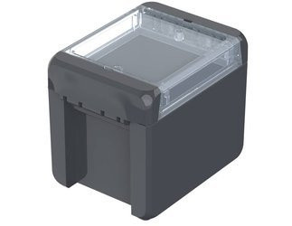 Bopla B 100809 PC-V0-G 7024 (96022134) - universal enclosure with crystal-clear lid (113 x 80 x 90 mm)