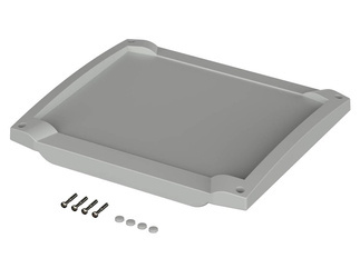 BOPLA BCD 200 OT-F-7035 (20201335) - screw-on front lid with membrane keypad area (229 x 202.85 x 18.7 mm)