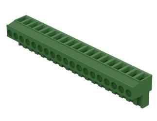 Bopla AK 950/19 (66019600) - 19-pole screw connector mounted on a strip.
