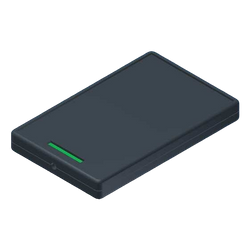 Teko - POCKET CARD series (PC-IR.4) - universal enclosure in dark gray (85 x 54 x 10 mm)