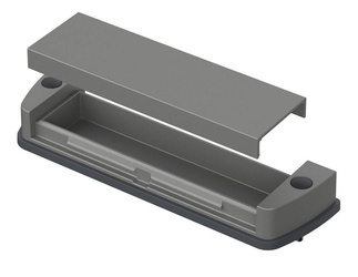 Bopla ASM 1230 AL-9006 (94431400)-Mounting lid with removable aluminium cap for ASP 1230