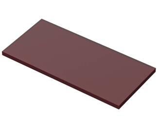 Bopla NGS 94 FKT (37000800) - plastic front panel, red translucent, 3 mm for NGS 74..