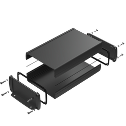 Teko - TEKAM series (TEKAM-33L/E.9) -  open aluminum alloy enclosure (175 x 105.9 x 45.8 mm)