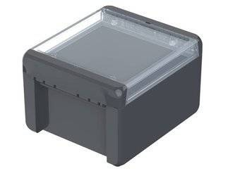 Bopla B 141309 PC-V0-G 7024 (96023234) - universal enclosure with crystal-clear lid (151 x 125 x 90 mm)