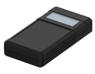Bopla BOS 757-9005 (34757000) - hand-held enclosure with battery compartment (2 x 9V) , display screen and side-fitted slide for switch (157 x 84 x 30 mm)