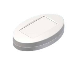 Teko - OVOTEK WALL series (MOK2.7) - oval enclosure in white (165,3 x 103,2 x 18,2 mm)