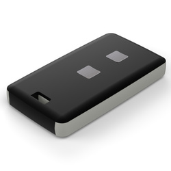 Teko - REMO-TEK series (13122.23) - enclosure for the remote control in black with light grey sides(71,5 x 39,3 x 11,5 mm)