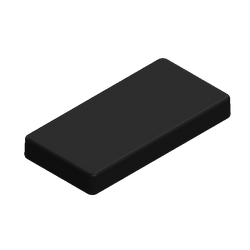 Teko - SMART series (SR31.9) - universal enclosure in black (128 x 64 x 16,5 mm)