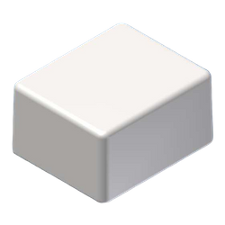 Teko - SMART series (SR23.7) - universal enclosure in white (76 x 63,5 x 41 mm)