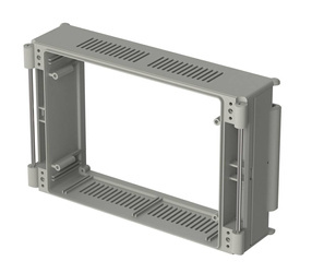 Bopla BC 6000 L-0,5 (79001400) - basic element 0.5 (51.51 mm deep) with air vents CombiCard 5000-7000 enclosure (226 x 146 x 51 mm, 3U 30HP)