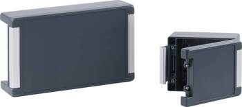 Bopla BA 342412 F-7024 (00127544) - aluminum enclosure with a recess in the cover  and neoprene seal (363 x 242 x 120 mm)