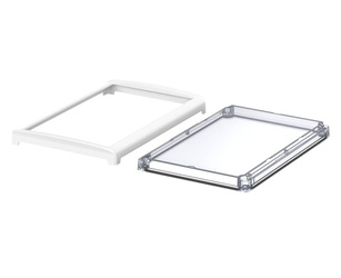 Bopla BOV 2819_ FO 9003 D G (48328630) - BoVersa transparent plastic lid with open white design cover (275 x 185 x 29 mm)