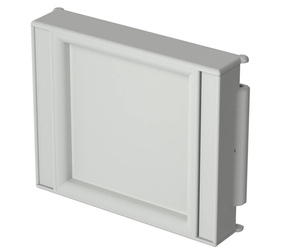 Bopla FR 5000 (79003700) - closed front lid for accommodating membrane keypads, screwed on CombiCard 5000-7000 (175 x 146 x 34 mm, 3U 20HP)