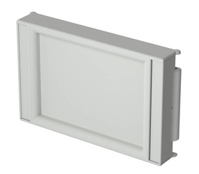 Bopla FR 6000 (79003800) - closed front lid for accommodating membrane keypads, screwed on CombiCard 5000-7000 (226 x 146 x 34 mm, 3U 30HP)