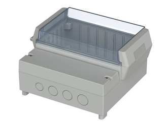 Bopla RCPM 1600 (41161109) - RegloCard-Plus enclosure with crystal-clear lid (166 x 161 x 93 mm)