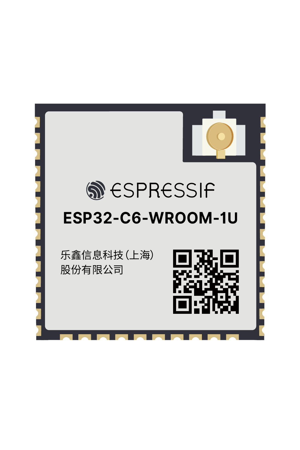 Espressif ESP32-C6-WROOM-1U-N8 - WiFi+BLE Module 8 MB \ IPEX ...