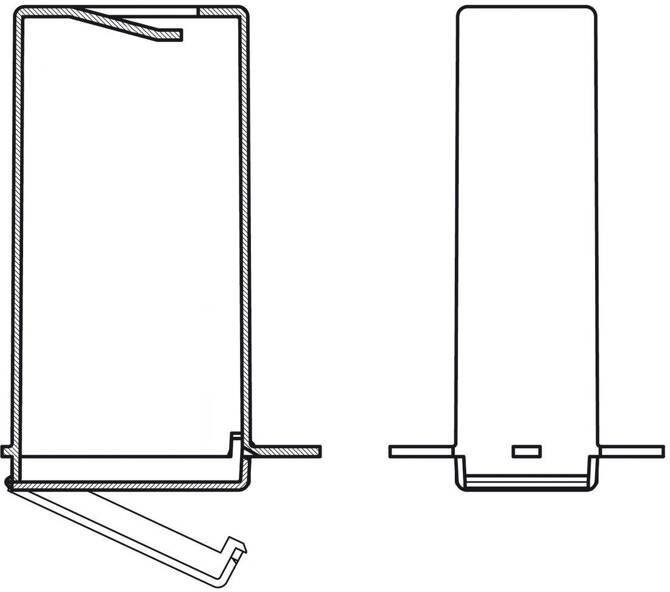 Bopla ART 555 BEU-2MN (34155561) - battery shafts with integrated front panels for ART 555 enclosure