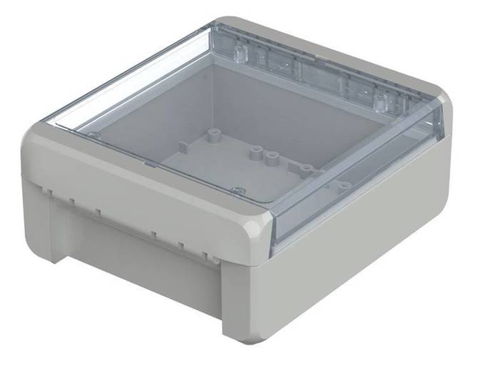 Bopla B 141306 PC-V0-G 7035 (96023225) - universal enclosure with crystal-clear lid (151 x 125 x 60 mm)