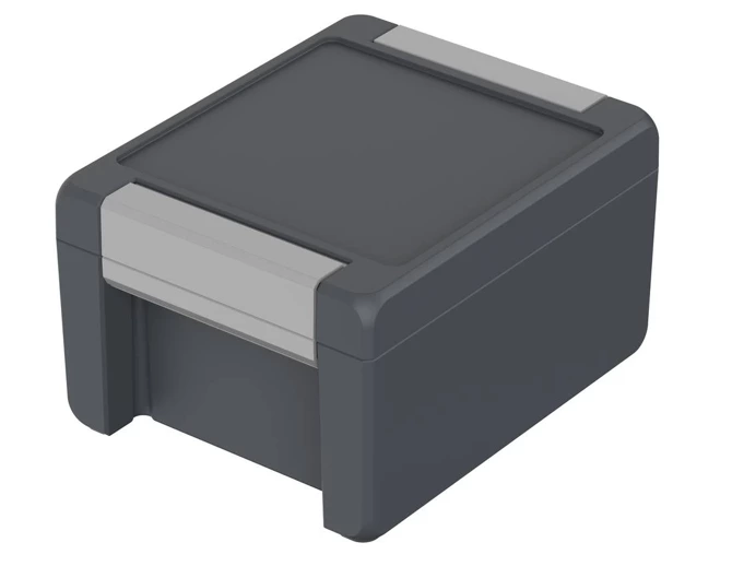 Bopla BA 141309 F-7024 (00123234) - aluminum enclosure with a recess in the cover and neoprene seal (159 x 128 x 90 mm)