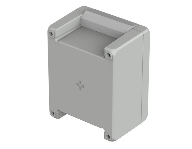 Bopla BA 141309 F-7035 (00123235) - aluminum enclosure with a recess in the cover and neoprene seal (159 x 128 x 90 mm)