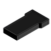 Teko - TBT series (TBT-2BK.9) - black handheld enclosure with battery compartment (210 x 116 x 31,5 mm)